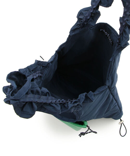 PROTCOL（プロトコル）の「PROTCOL(プロトコル ) FRIL TOTE BAG/PC21W-007（ショルダーバッグ・レディース・ブラック/ネイビー・FREE）」の3枚目の写真