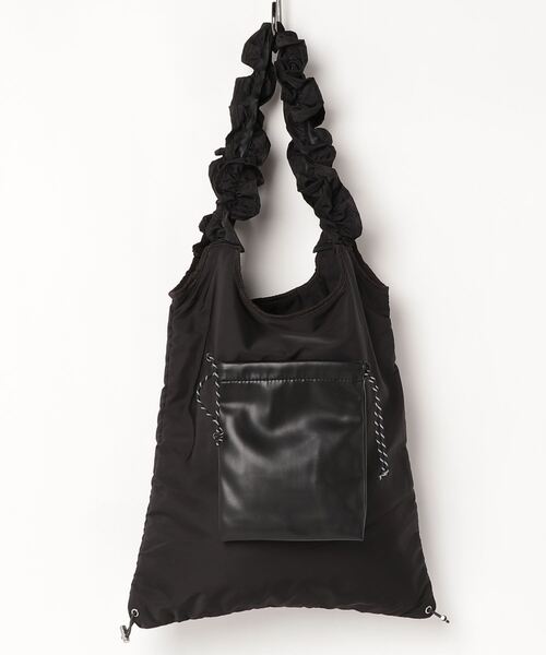 PROTCOL（プロトコル）の「PROTCOL(プロトコル ) FRIL TOTE BAG/PC21W-007（ショルダーバッグ・レディース・ブラック/ネイビー・FREE）」の11枚目の写真