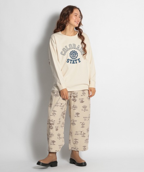 niko and...（ニコアンド）の「ヘビーコットンロゴロンＴ（Tシャツ/カットソー・レディース・オフホワイト/ボルドー/クリーム/チャコール・MEDIUM/LARGE）」の18枚目の写真