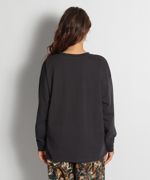 niko and...（ニコアンド）の「ヘビーコットンロゴロンＴ（Tシャツ/カットソー・レディース・オフホワイト/ボルドー/クリーム/チャコール・MEDIUM/LARGE）」の9枚目の写真