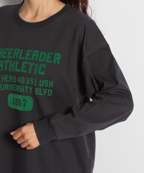 niko and...（ニコアンド）の「ヘビーコットンロゴロンＴ（Tシャツ/カットソー・レディース・オフホワイト/ボルドー/クリーム/チャコール・MEDIUM/LARGE）」の11枚目の写真