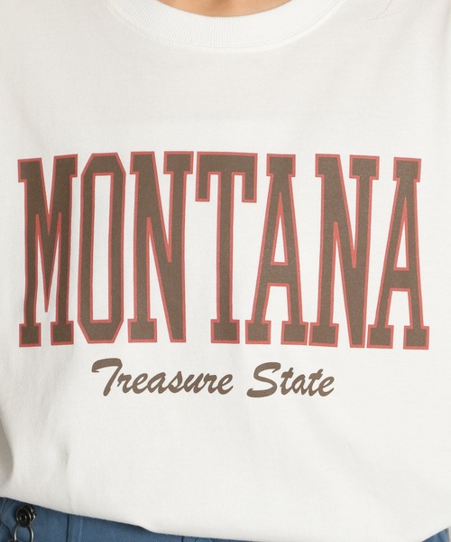 niko and...（ニコアンド）の「ヘビーコットンロゴロンＴ（Tシャツ/カットソー・レディース・オフホワイト/ボルドー/クリーム/チャコール・MEDIUM/LARGE）」の19枚目の写真