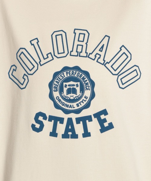 niko and...（ニコアンド）の「ヘビーコットンロゴロンＴ（Tシャツ/カットソー・レディース・オフホワイト/ボルドー/クリーム/チャコール・MEDIUM/LARGE）」の6枚目の写真