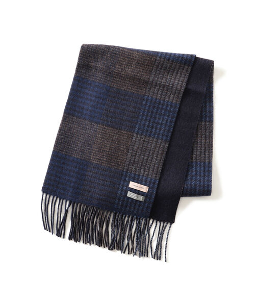 BEAMS LIGHTS(ビームスライツ)の「BEAMS LIGHTS / リバーシブル チェック マフラー(マフラー・メンズ・ブルー/グレー/グリーン・ONE SIZE)」の5枚目の写真