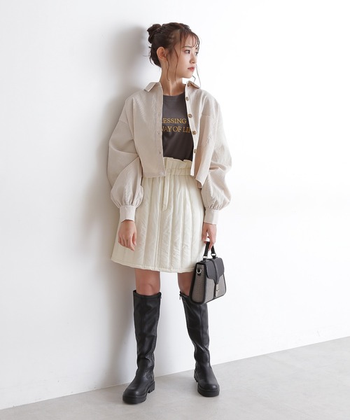 FREE'S MART（フリーズマート）の「◆ボリュームスリーブ短丈シャツ（シャツ/ブラウス・レディース・ホワイト/ブラウン系その他/ブラック系その他・FREE）」の19枚目の写真