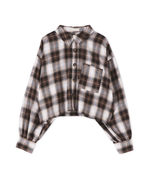 FREE'S MART（フリーズマート）の「◆ボリュームスリーブ短丈シャツ（シャツ/ブラウス・レディース・ホワイト/ブラウン系その他/ブラック系その他・FREE）」の18枚目の写真