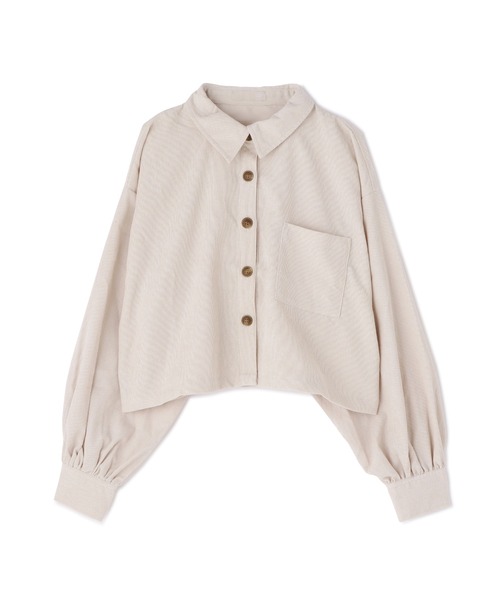 FREE'S MART（フリーズマート）の「◆ボリュームスリーブ短丈シャツ（シャツ/ブラウス・レディース・ホワイト/ブラウン系その他/ブラック系その他・FREE）」の16枚目の写真