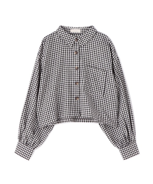 FREE'S MART（フリーズマート）の「◆ボリュームスリーブ短丈シャツ（シャツ/ブラウス・レディース・ホワイト/ブラウン系その他/ブラック系その他・FREE）」の10枚目の写真