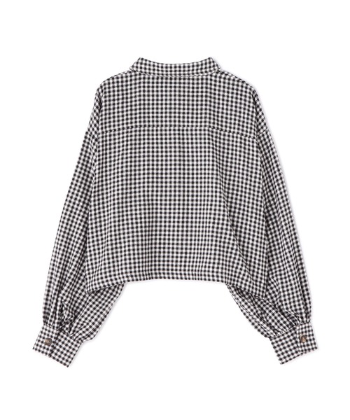 FREE'S MART（フリーズマート）の「◆ボリュームスリーブ短丈シャツ（シャツ/ブラウス・レディース・ホワイト/ブラウン系その他/ブラック系その他・FREE）」の9枚目の写真