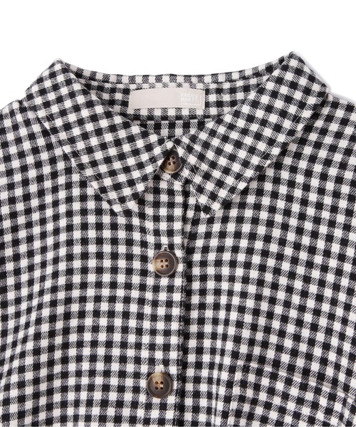 FREE'S MART（フリーズマート）の「◆ボリュームスリーブ短丈シャツ（シャツ/ブラウス・レディース・ホワイト/ブラウン系その他/ブラック系その他・FREE）」の8枚目の写真