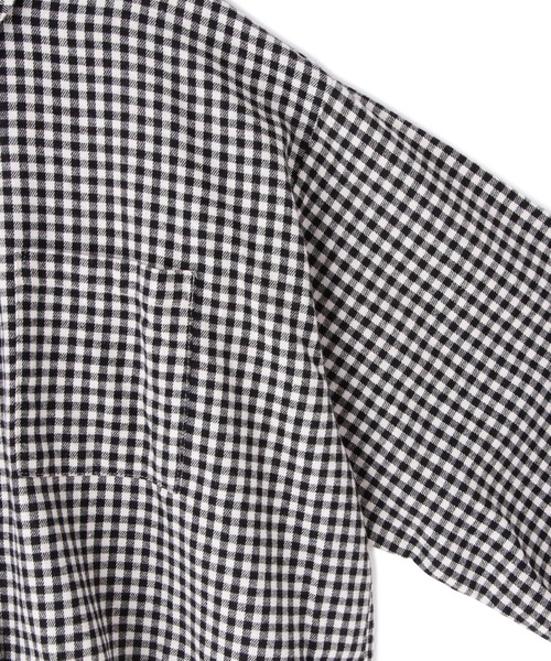 FREE'S MART（フリーズマート）の「◆ボリュームスリーブ短丈シャツ（シャツ/ブラウス・レディース・ホワイト/ブラウン系その他/ブラック系その他・FREE）」の7枚目の写真