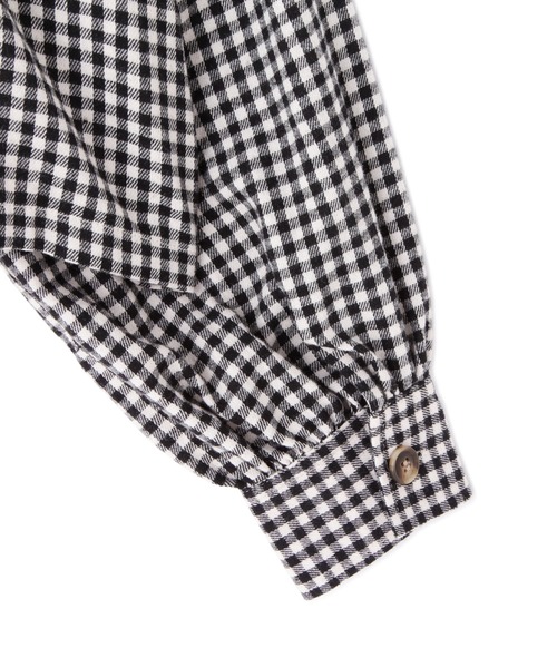 FREE'S MART（フリーズマート）の「◆ボリュームスリーブ短丈シャツ（シャツ/ブラウス・レディース・ホワイト/ブラウン系その他/ブラック系その他・FREE）」の5枚目の写真