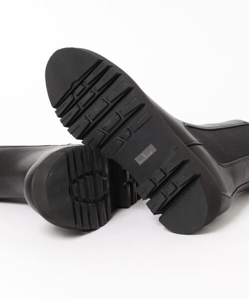 NATURAL BEAUTY BASIC（ナチュラルビューティーベーシック）の「サイドゴアトラックブーツ/0171287970（ブーツ・レディース・オフホワイト/ブラック・SMALL/MEDIUM/LARGE）」の3枚目の写真