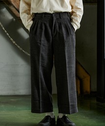 GORDON MILLER（ゴードンミラー）の「GORDON MILLER（ゴードンミラー） WOOL LIKE TWEED 2-TUCK CROPPED PANTS ( ウールライクツイード2タッククロップドパンツ)(2colors)(Men's)(21A-GM002)（その他パンツ）」