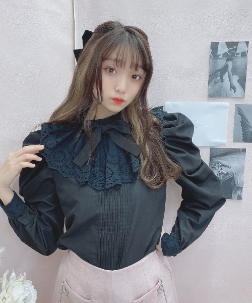 Swankiss(スワンキス)の「DR sweet TOPS(シャツ/ブラウス・レディース・ホワイト/ブラック/ベージュ・FREE)」の14枚目の写真