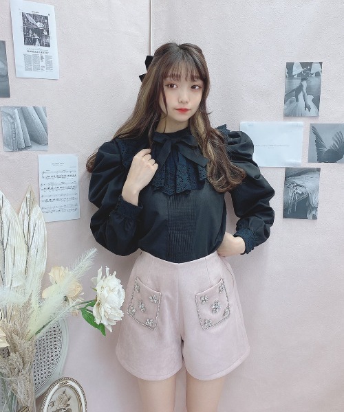 Swankiss(スワンキス)の「DR sweet TOPS(シャツ/ブラウス・レディース・ホワイト/ブラック/ベージュ・FREE)」の15枚目の写真
