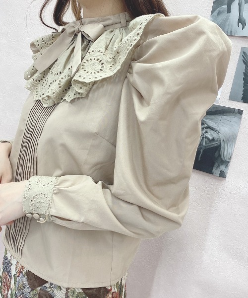 Swankiss(スワンキス)の「DR sweet TOPS(シャツ/ブラウス・レディース・ホワイト/ブラック/ベージュ・FREE)」の18枚目の写真