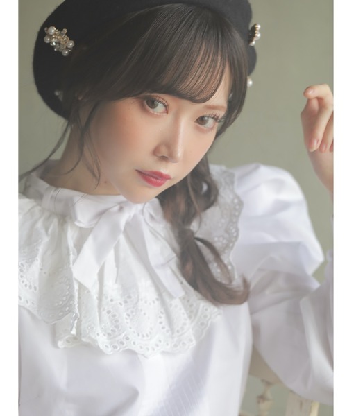 Swankiss(スワンキス)の「DR sweet TOPS(シャツ/ブラウス・レディース・ホワイト/ブラック/ベージュ・FREE)」の7枚目の写真