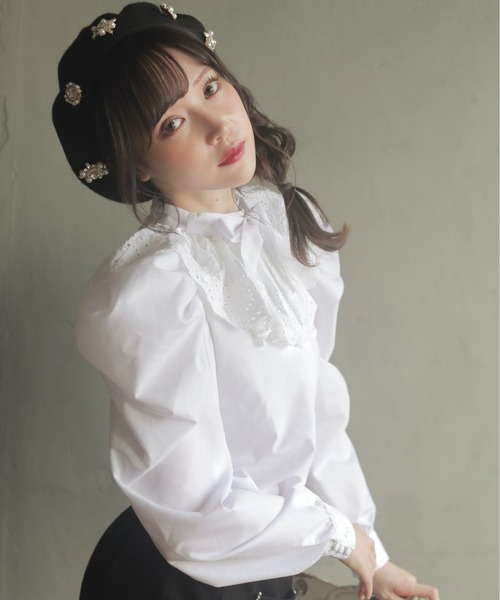 Swankiss(スワンキス)の「DR sweet TOPS(シャツ/ブラウス・レディース・ホワイト/ブラック/ベージュ・FREE)」の10枚目の写真