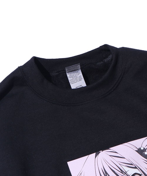 ROOPTOKYO（ループトウキョウ）の「【ROOPTOKYOオリジナル】出会って5秒でバトル 天翔優利プリント 刺繍 スウェットトレーナー アニメプリント 裏起毛 優利（スウェット・メンズ・ホワイト/ピンク/ブラック・M/L/XXL/XL）」の4枚目の写真