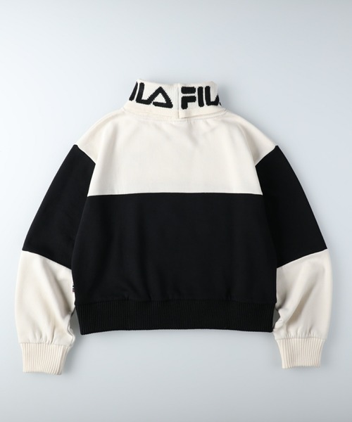 FILA（フィラ）の「【FILA】あったかタートルスウェット（スウェット・レディース・ホワイト×レッド/ブラック×ホワイト/ホワイト×カーキブラウン・M/L）」の12枚目の写真