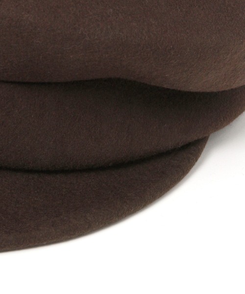 BAYFLOW（ベイフロー）の「フェルトキャスケット（キャスケット・レディース・ブラック/ダークブラウン・FREE）」の6枚目の写真