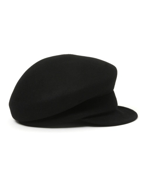 BAYFLOW（ベイフロー）の「フェルトキャスケット（キャスケット・レディース・ブラック/ダークブラウン・FREE）」の7枚目の写真