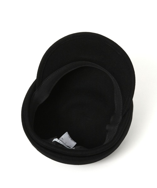 BAYFLOW（ベイフロー）の「フェルトキャスケット（キャスケット・レディース・ブラック/ダークブラウン・FREE）」の3枚目の写真