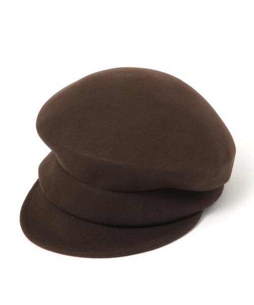 BAYFLOW（ベイフロー）の「フェルトキャスケット（キャスケット・レディース・ブラック/ダークブラウン・FREE）」の12枚目の写真