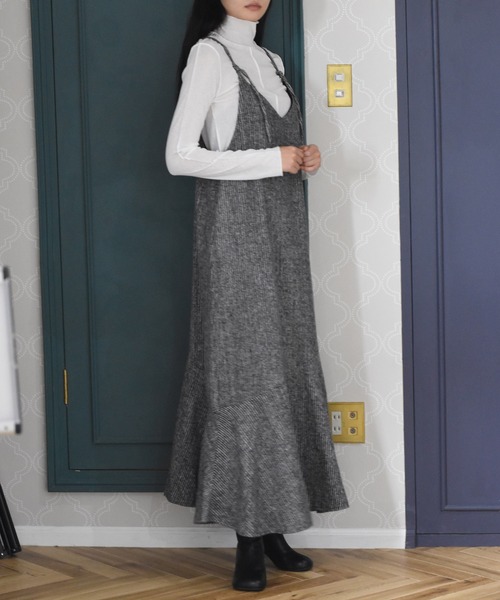 セール Alley 起毛ストライプキャミワンピース ワンピース Alley By W Closet アリーバイダブルクローゼット のファッション通販 Zozotown