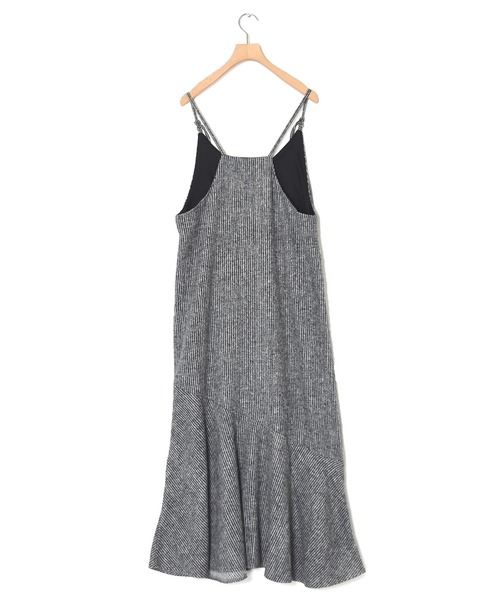 Alley by w closet（アリーバイダブルクローゼット）の「【Alley】起毛ストライプキャミワンピース（ワンピース・レディース・グレー・FREE）」の2枚目の写真