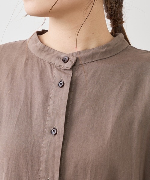 PUAL CE CIN（ピュアルセシン）の「製品染めプリントワンピース（ワンピース・レディース・ベージュ/ブルー/モカ/スミクロ・FREE）」の14枚目の写真