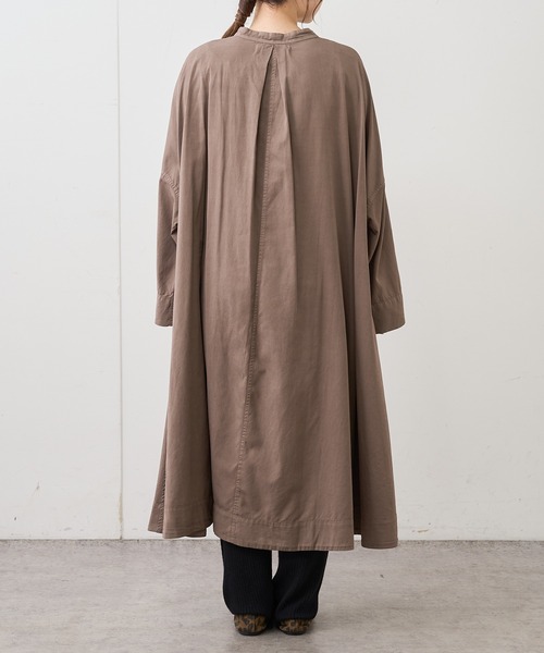 PUAL CE CIN（ピュアルセシン）の「製品染めプリントワンピース（ワンピース・レディース・ベージュ/ブルー/モカ/スミクロ・FREE）」の6枚目の写真