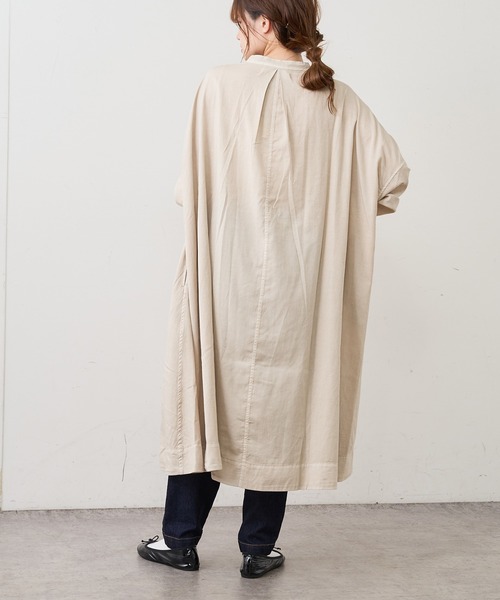 PUAL CE CIN（ピュアルセシン）の「製品染めプリントワンピース（ワンピース・レディース・ベージュ/ブルー/モカ/スミクロ・FREE）」の18枚目の写真