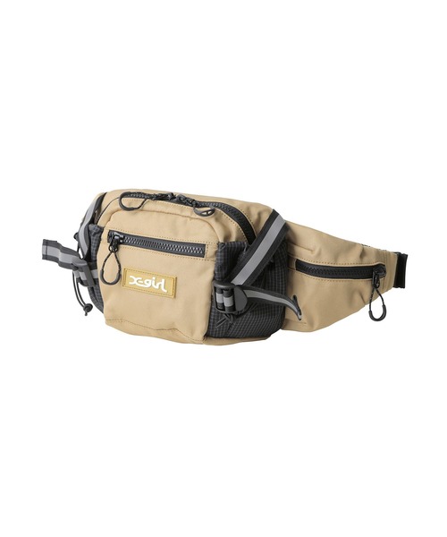 X-girl(エックスガール)の「RUBBER BOX LOGO HIP BAG(ボディバッグ/ウエストポーチ・レディース・ベージュ/ブラック・ONE SIZE)」の11枚目の写真