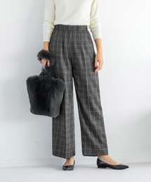 STYLE DELI | 【LUXE】ステッチチェック柄ワイドパンツ(その他パンツ)