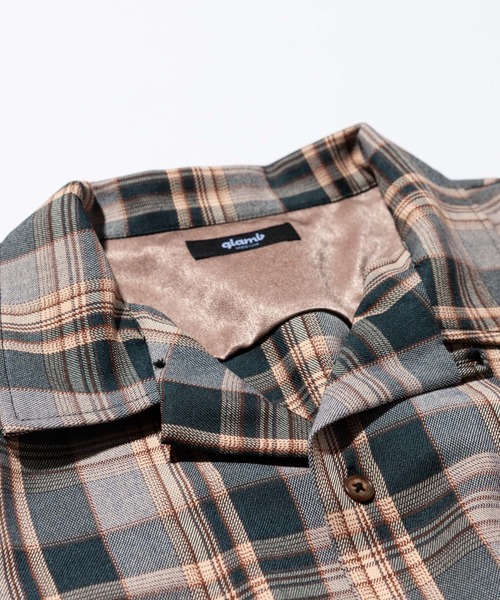 glamb（グラム）の「Double Pocket Check SH / ダブルポケットチェックシャツ（シャツ/ブラウス・メンズ・ブラック/グリーン/イエロー・L/M/S）」の14枚目の写真