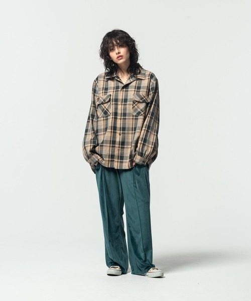 glamb（グラム）の「Double Pocket Check SH / ダブルポケットチェックシャツ（シャツ/ブラウス・メンズ・ブラック/グリーン/イエロー・L/M/S）」の20枚目の写真