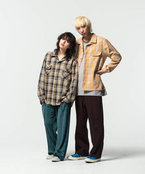 glamb（グラム）の「Double Pocket Check SH / ダブルポケットチェックシャツ（シャツ/ブラウス・メンズ・ブラック/グリーン/イエロー・L/M/S）」の22枚目の写真