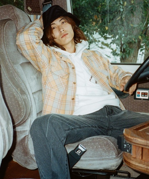 glamb（グラム）の「Double Pocket Check SH / ダブルポケットチェックシャツ（シャツ/ブラウス・メンズ・ブラック/グリーン/イエロー・L/M/S）」の18枚目の写真