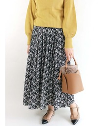 Te chichi | 花柄プリントギャザースカート(スカート)