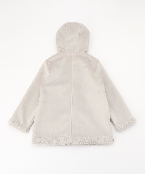 COMME CA ISM（コムサイズム）の「ジャージー　フェイクムートンコート（ムートンコート・キッズ・ライトグレー/キャメル・110cm/100cm/120cm/130cm/140cm/150cm）」の10枚目の写真