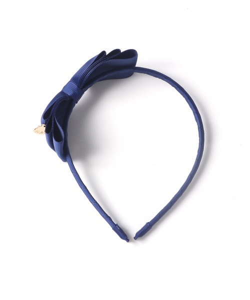 KP DECO（ケーピーデコ）の「mimiちゃんチャーム付きグログランリボンのカチューシャ（カチューシャ・キッズ・ピンク/ブルー系その他・FREE）」の2枚目の写真