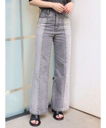 MURUA | MIXパターンストレートパンツ【セットアップ着用可能】(デニムパンツ)