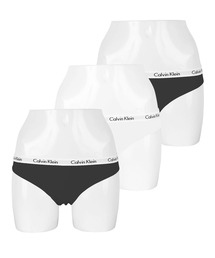 【3枚セット】Calvin Klein Underwear カルバンクライン ショーツ レディース アンダーウェア 女性 下着 レギュラーショーツ 無地 ロゴ ボーダー