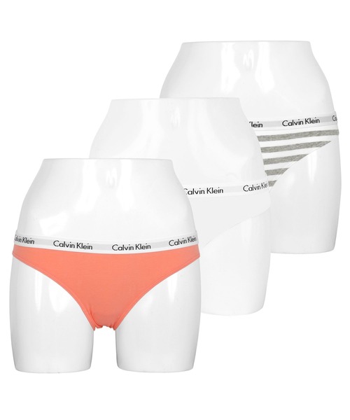 Calvin Klein（カルバン・クライン）の「【3枚セット】Calvin Klein Underwear カルバンクライン ショーツ レディース アンダーウェア 女性 下着 レギュラーショーツ 無地 ロゴ ボーダー（ショーツ・レディース・マルチ/その他/その他1/ブラック/その他3/その他2・MEDIUM/LARGE/SMALL/X-SMALL）」の3枚目の写真