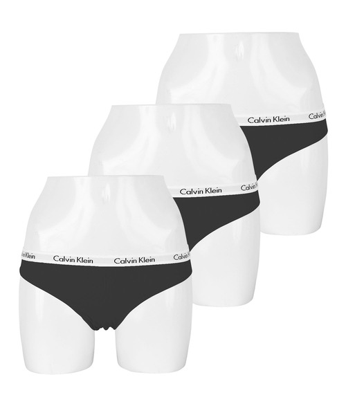 Calvin Klein（カルバン・クライン）の「【3枚セット】Calvin Klein Underwear カルバンクライン ショーツ レディース アンダーウェア 女性 下着 レギュラーショーツ 無地 ロゴ ボーダー（ショーツ・レディース・マルチ/その他/その他1/ブラック/その他3/その他2・MEDIUM/LARGE/SMALL/X-SMALL）」の2枚目の写真