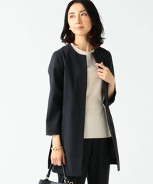 M・fil×EFFE BEAMS / 梳毛 ロングジャケット