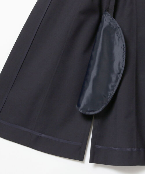 EFFE BEAMS（エッフェビームス）の「M・fil×EFFE BEAMS / 梳毛 ロングジャケット（ノーカラージャケット・レディース・ブラック/ネイビー・36/38）」の14枚目の写真