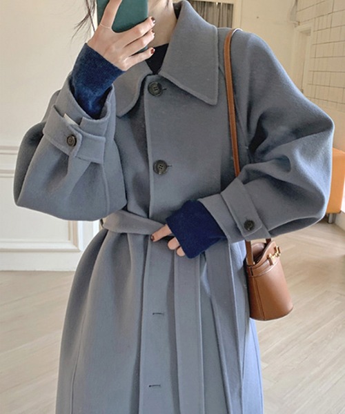 Leja（レジャ）の「ステンカラーオーバーサイズロングコート（ステン